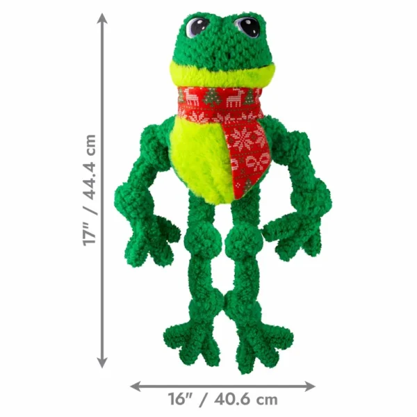 KONG Holiday Juleleke Knots Frog L/XL 44,4x40x6cm