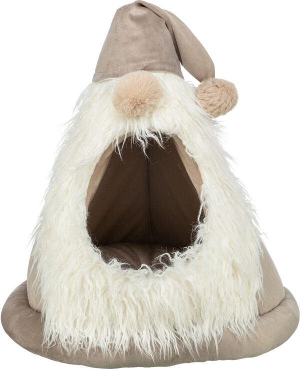 Julehule Xmas Nisse Fløyel/plysj Beige ø45x47cm