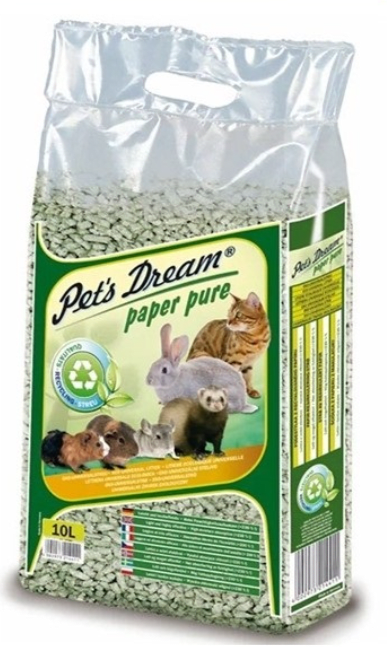 Pet's Dream Paper Pure Papirstrø 10L/3,8kg