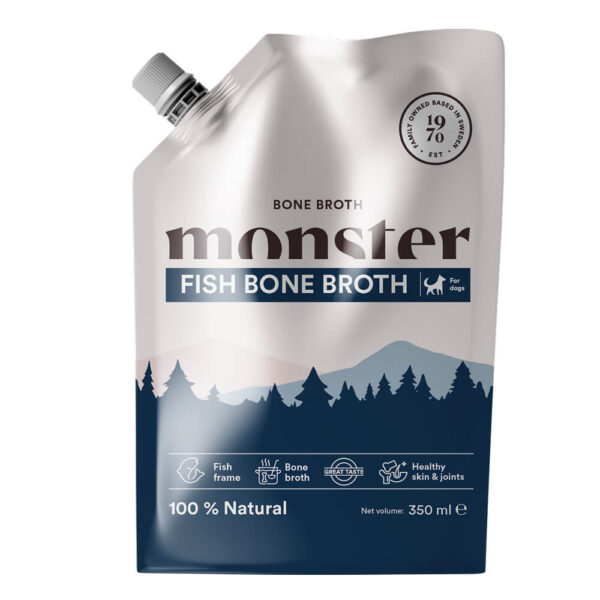 Monster Dog Bone Broth Fish 350ml