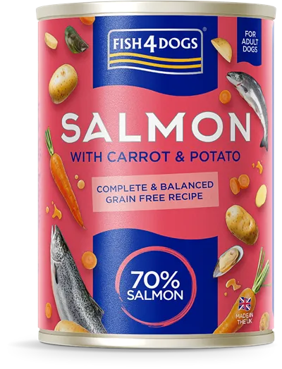 Fish4Dogs Salmon w/carrot & potato 395g