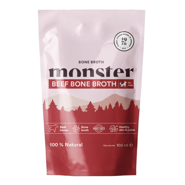 Monster Dog Bone Broth Beef 100ml