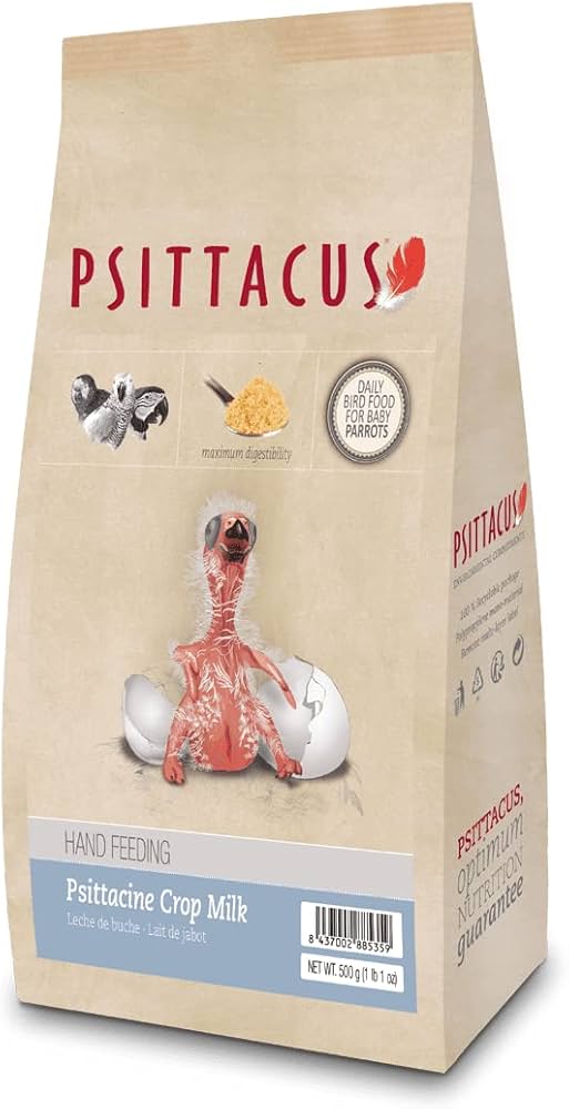 Psittacus Psittacine Crop Milk Håndoppmatningsfôr 500g