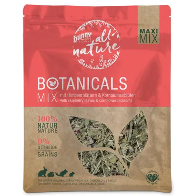 Bunny all-Nature Botanicals Mix Maxi Bringebærblader & kornblomster 400g