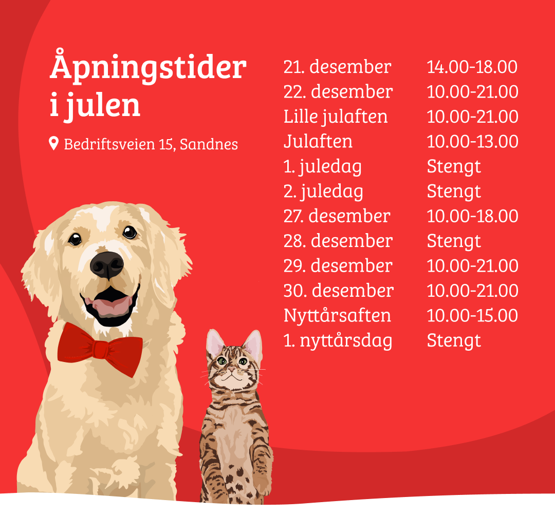 Mobilbanner nettbutikk - åpningstider for julen