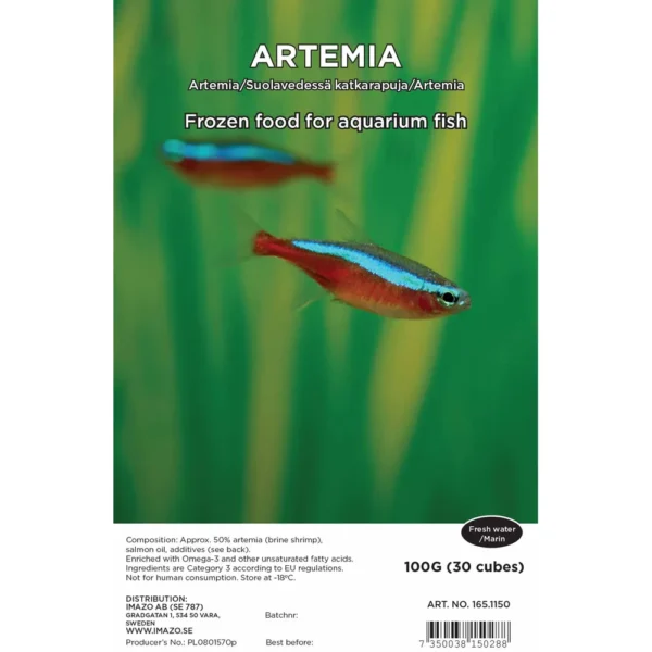 AkvarieTeknik Artemia Fryst i biter 100 gram
