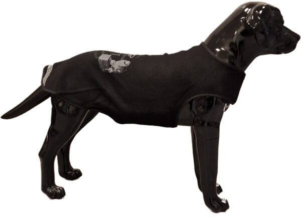 Gresshoppa Tynset ulldekken fôret med fleece sort 20cm