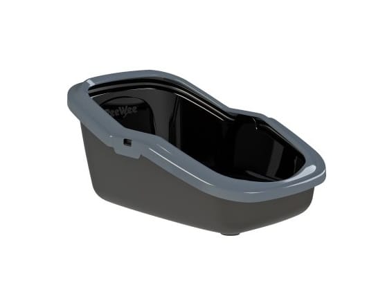 PeeWee Kattedo EcoMinor antracitgrå/lysgrå 56x39x27,5cm