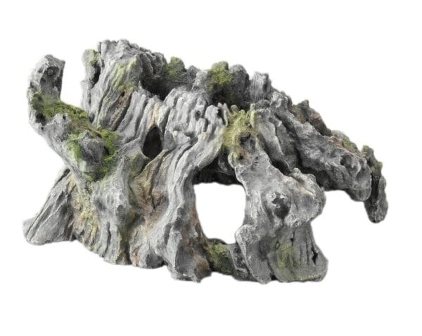 Akvariedekorasjon Trefot grå 24,5cm