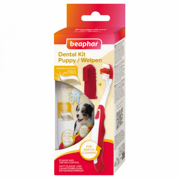 Beaphar Startpakke valp tannkrem og tannbørste 50g