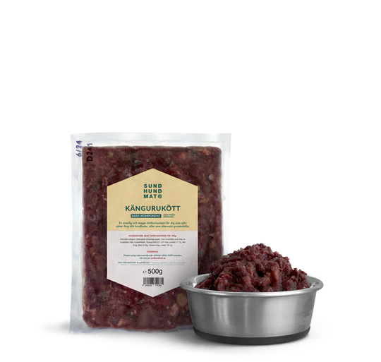 Sund Hundmat Tilleggsfôr Kengurukjøttblanding 500g