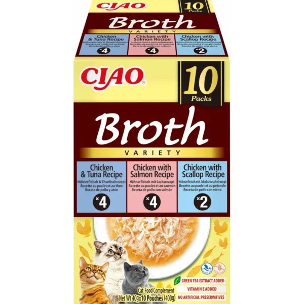 Churu Cat Chicken Broth Varieties Gul 10stk