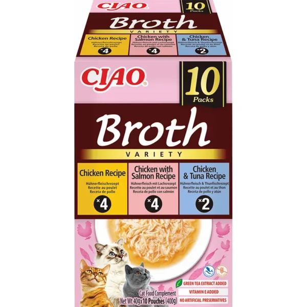 Churu Cat Chicken Broth Varieties Rosa 10stk