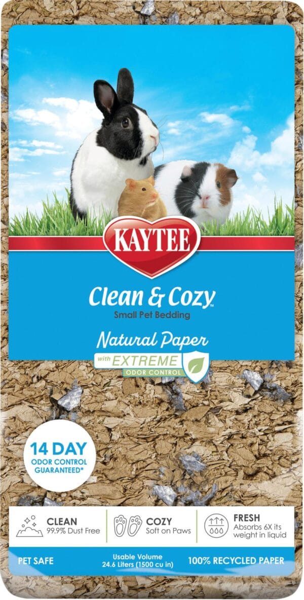Kaytee Clean & Cosy Extreme Odor Control Natural Papirstrø 24,6L