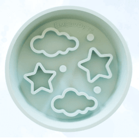 EmeryPets Slow feeder skål stjerner & skyer blå S