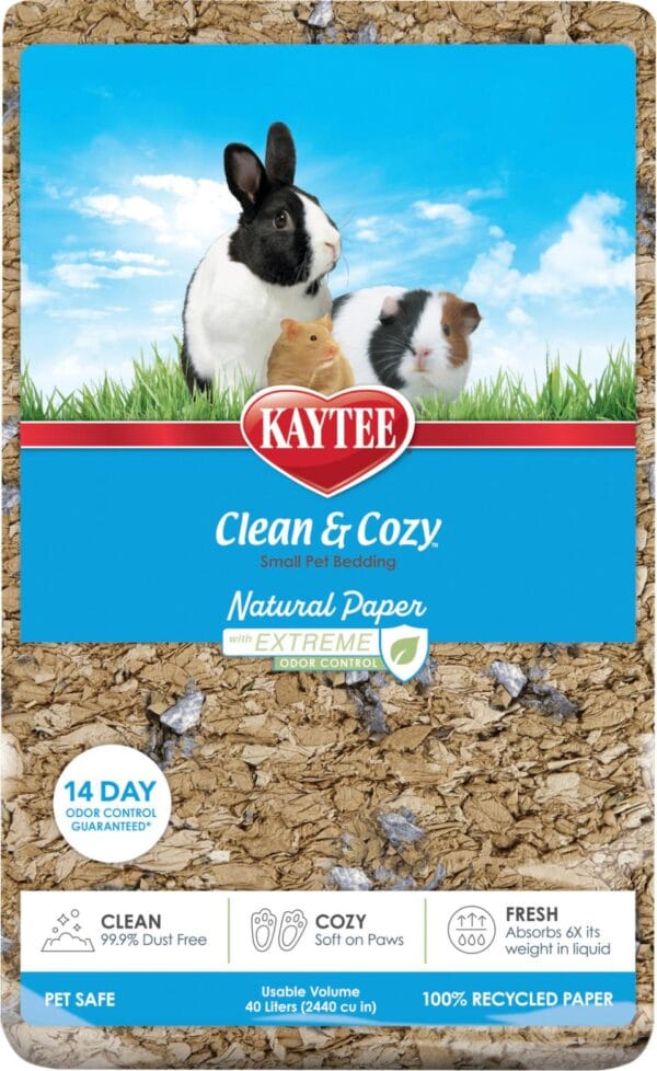 Kaytee Clean & Cosy Extreme Odor Control Natural Papirstrø 40L