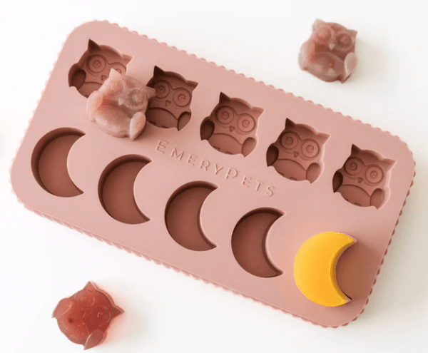 EmeryPets isbitform ugle & måne silikon