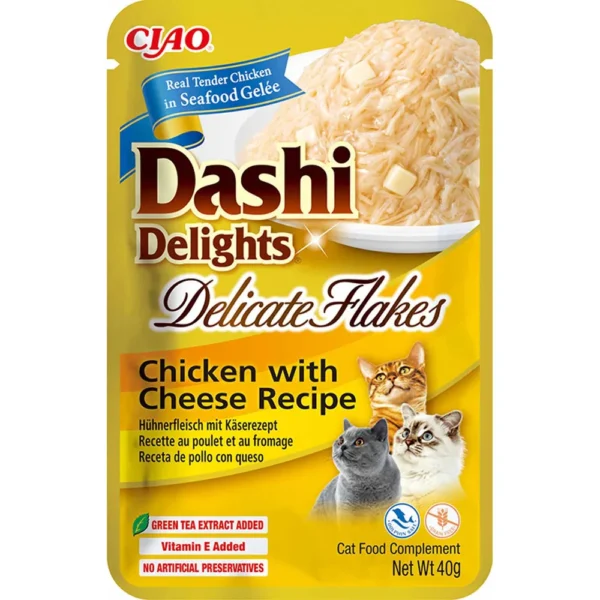 Churu Cat Dashi Delights Delicate Flakes Chicken/cheese 40g