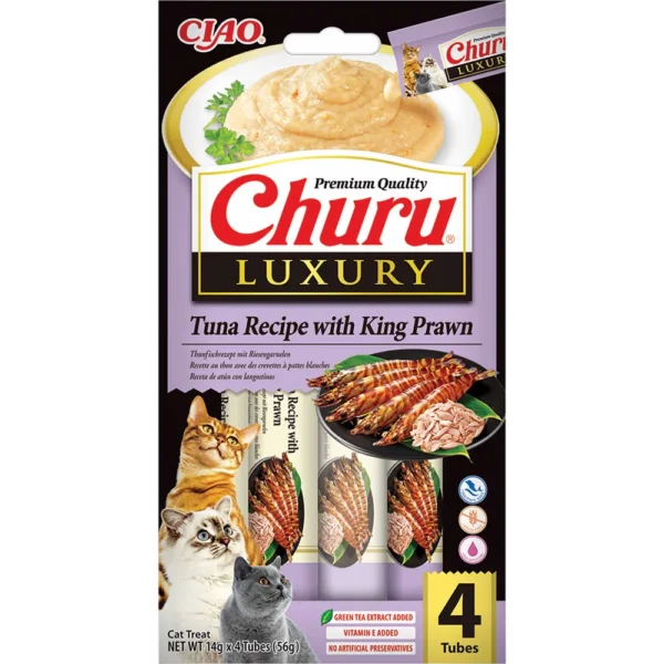 Churu Cat Luxury Tuna w/king Prawn 4stk