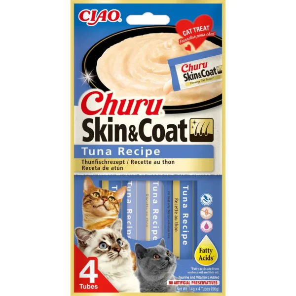 Churu Cat Skin & Coat Tuna 4stk