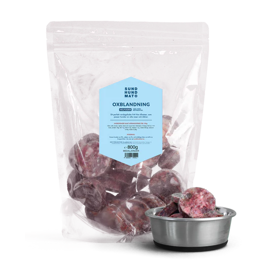 Sund Hundmat Oksemedaljonger 800g