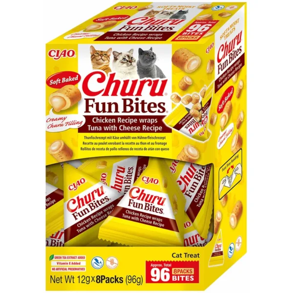 Churu Cat Fun Bites Tuna w/cheese 8stk