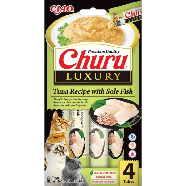 Churu Cat Luxury Tuna w/Sole Fish 4stk