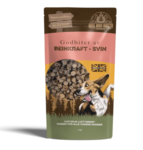 Boil and Broth Godbiter med beinkraft svin 150g