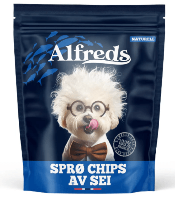 Alfreds Sprø Chips av Sei 50g
