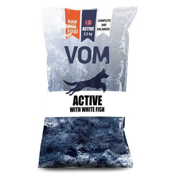 Vom og hundemat Active White Fish kjøttboller 2,5kg