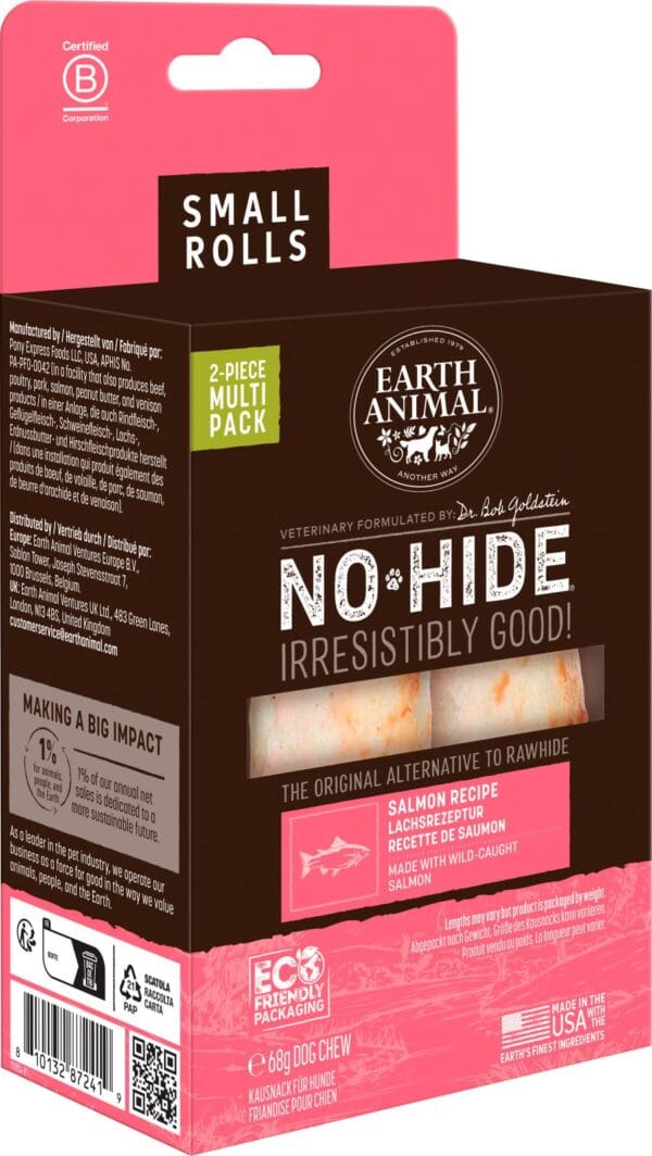 No-Hide Salmon Chew S ca 10cm 2pk