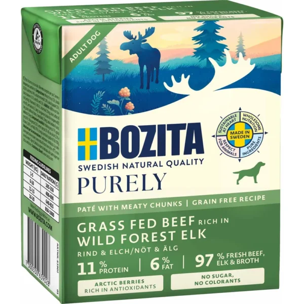 Bozita Dog Purely Patè Adult Dog Beef/elk 370g