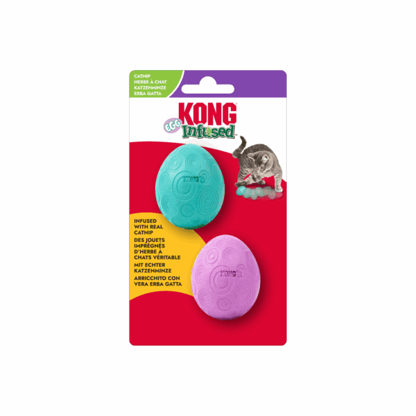 KONG Cat Egg Infused w/Catnip 2pk
