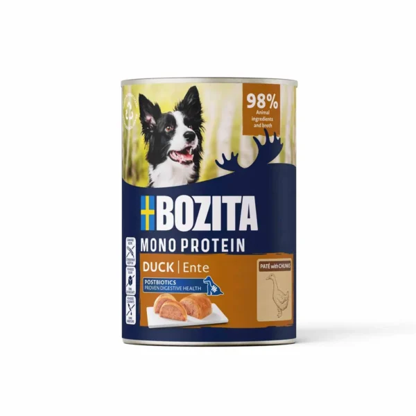 Bozita Dog Monoprotein Duck Patè w/chunks 400g