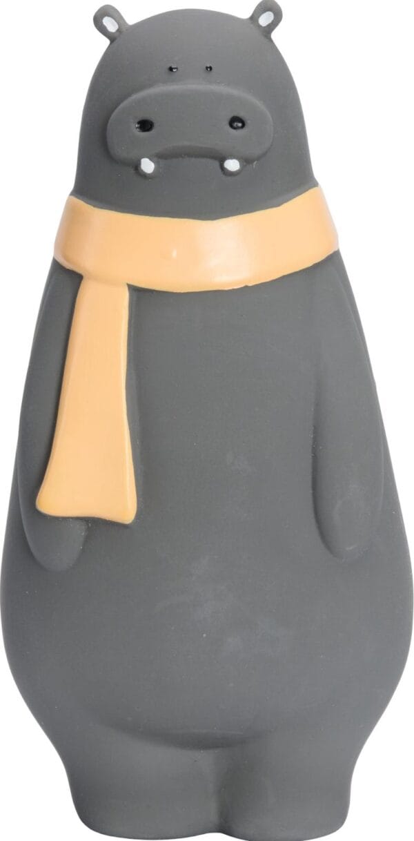 Companion Hundeleke latex flodhest 17x9x6,5cm