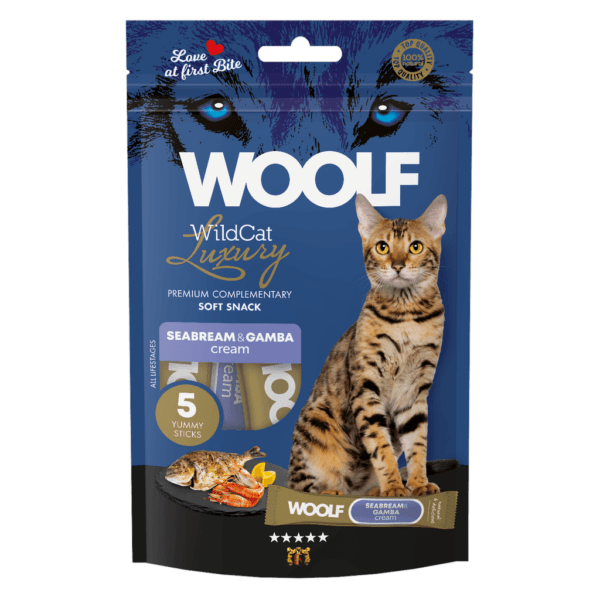 Woolf Wildcat Cream Luxury Seabream w/gamba 5pk