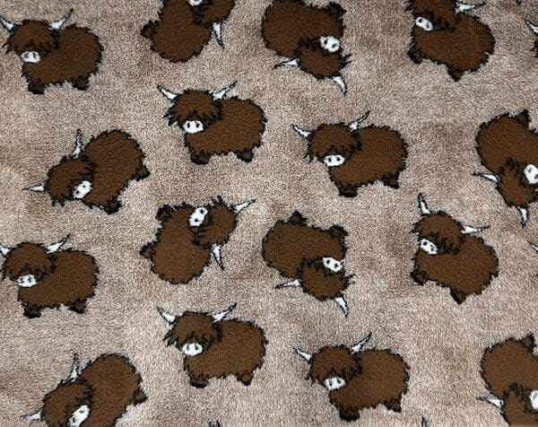 VetBed Nonslip Brun Høylandsfe 150x100cm