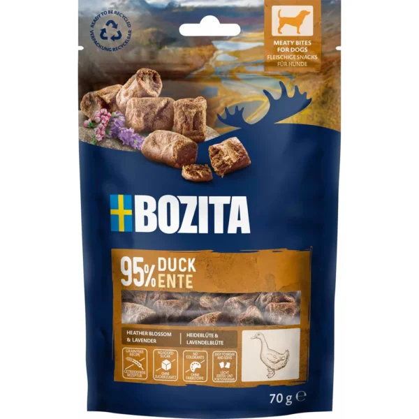 Bozita Snacks Meatybites Duck 70g