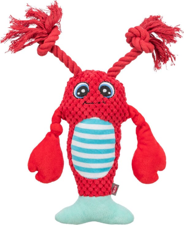 Hundeleke Hummer Plysj m/tau & lyd 34cm