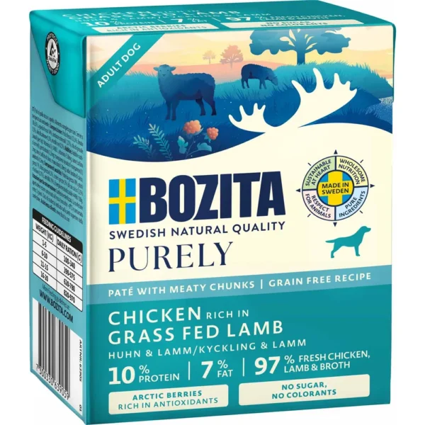 Bozita Dog Purely Patè Adult Dog Chicken/lamb 370g