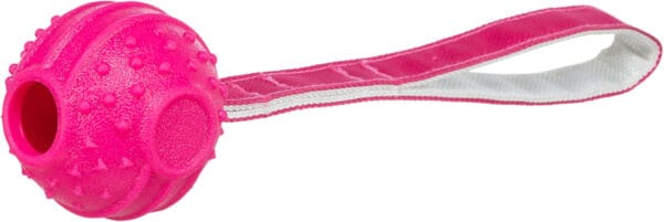 Hundeleke Draleke m/ball rosa 27cm