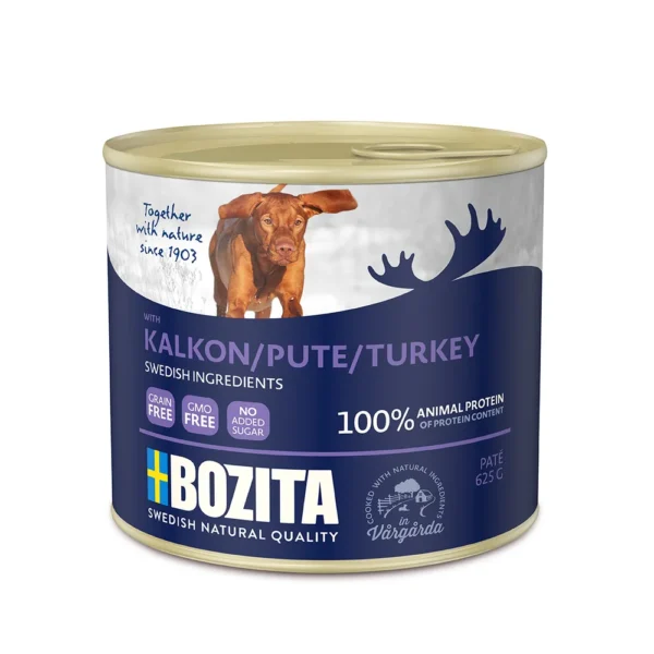 Bozita Dog Natural Beef/turkey/chicken patè 625g