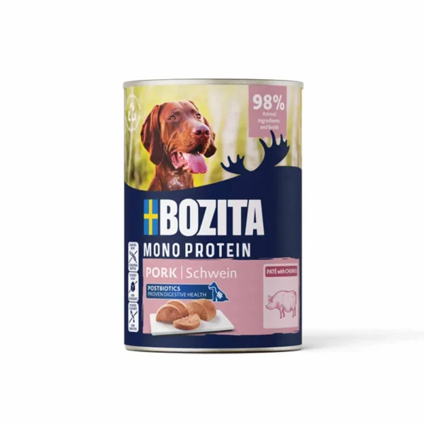 Bozita Dog Monoprotein Pork Patè w/chunks 400g