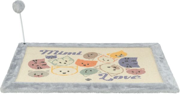 Klorematte Mimi sisal/plysj grå 70x45cm