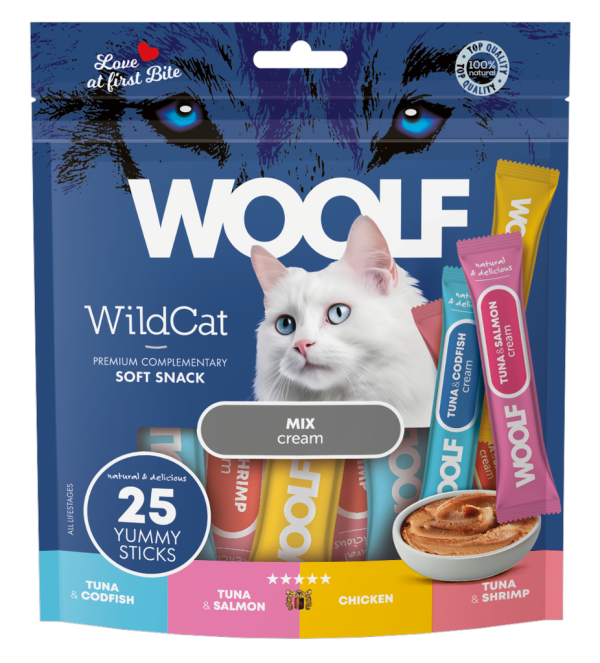 Woolf Wildcat Cream Mix flavour 25pk