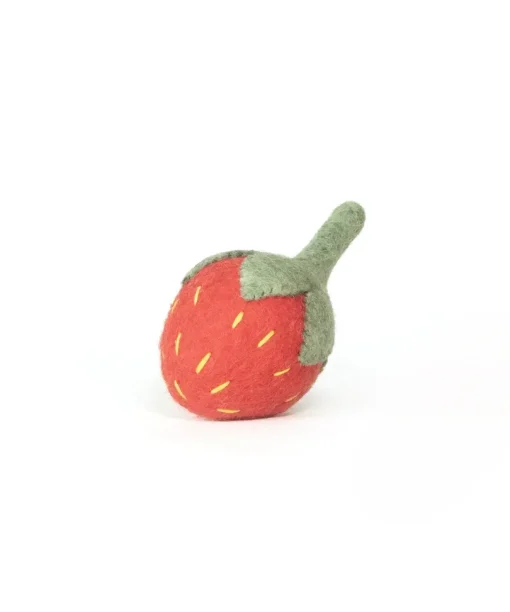 BUDDY. Jordbær ull 5x4cm