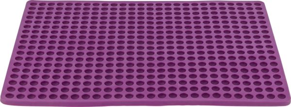 Bakematte i Silikon Dotter lilla 38x25cm