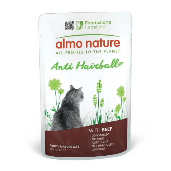 almo nature Anti Hairball w/beef 70g