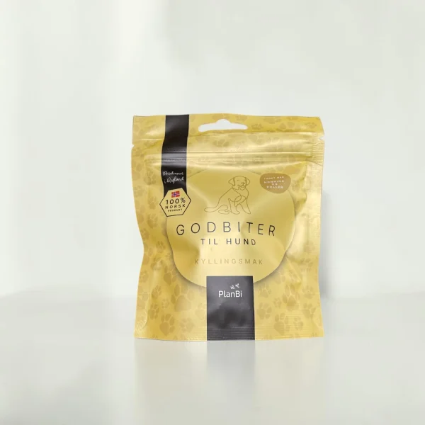 PlanBi Hundegodbiter m/honning & pollen kyllingsmak
