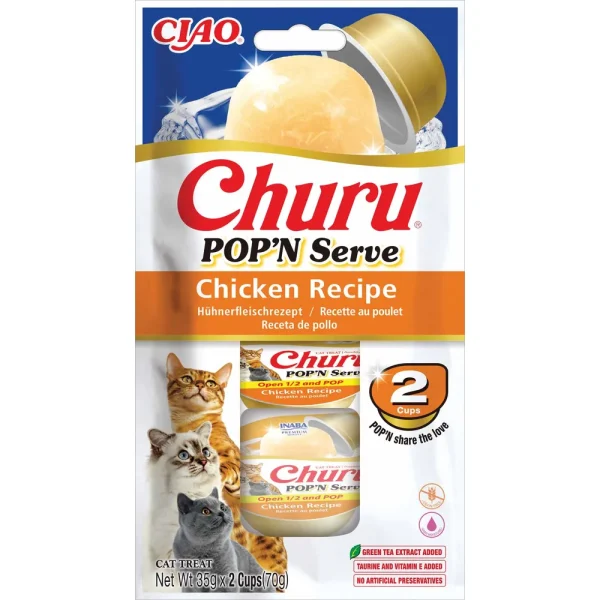 Churu Cat Pop'N Serve Chicken Recipe 2stk